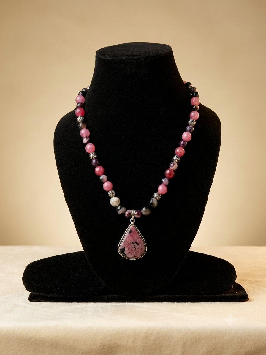 Pink Pendant Necklace