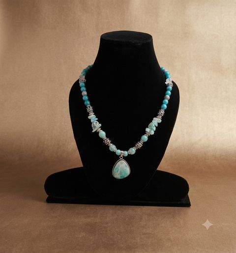 Turquoise Teardrop Necklace