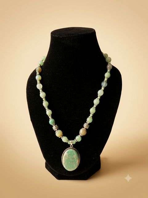 Light Green Pendant Necklace